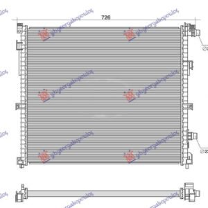 HLADNJAK MOTORA DODATNI 2.0/3.0 DIZEL - 3.0/4.4 BENZIN HIBRID (xDrive) (625x545) - BMW X5 2018-2023 (G05)