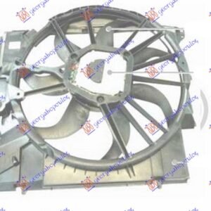 VENTILATOR KOMPLET (3.0 BENZIN - 2.0 DIZEL) (500mm) (600W) - BMW SERIES 1 COUPE/CABRIO 2007-2013 (E82/E88)