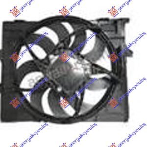 VENTILATOR KOMPLET (1.5/2.0/3.0 DIZEL) (490mm) (600W) (3 PIN) - BMW SERIES 1 3/5D 2015-2019 (F21/F20)