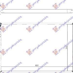 HLADNJAK MOTORA ZA SVE MODELE BENZIN-DIZEL (MAN) (600x390x32) - BMW X3 2011-2014 (F25)