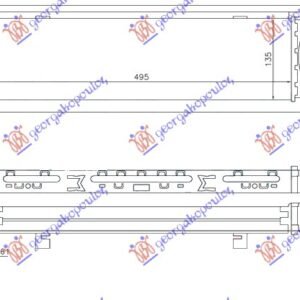 HLADNJAK INTERKULERA 2.5-2.8-3.0 DIZEL (495x133x98) - BMW SERIES 3 SDN/S.W. 2012-2014 (F30/F31)
