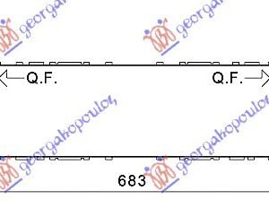 HLADNJAK INTERKULERA 335d-435d Xdrive (495x150x100) - BMW SERIES 3 SDN/S.W. 2012-2014 (F30/F31)