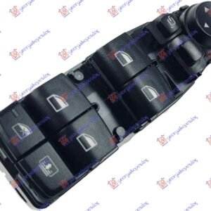 PREKIDAC U PREDNJIM VRATIMA (4 TASTERA) (ELEKTRO-SKLOPIV) (6 PIN) - BMW SERIES 3 SDN/S.W. 2012-2014 (F30/F31)