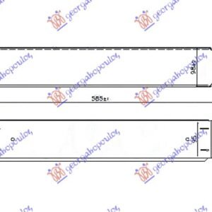 HLADNJAK INTERKULERA 1.5 (216-218i) BENZIN (585x98x95) - BMW SERIES 2 ACTIVE/GRAN TOURER 2014-2017 (F45/F46