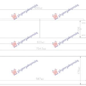 HLADNJAK INTERKULERA 2.0 BENZIN (72-72) (587x176) - BMW SERIES 2 ACTIVE/GRAN TOURER 2014-2017 (F45/F46