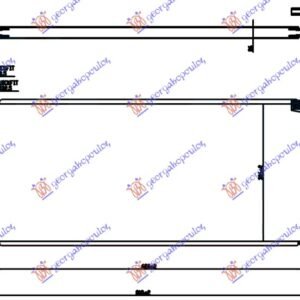HLADNJAK MOTORA 2.0 (220i) BENZIN (AUTO) (680x320x26) (3 CEVI) (NISSENS) - BMW SERIES 2 ACTIVE/GRAN TOURER 2014-2017 (F45/F46
