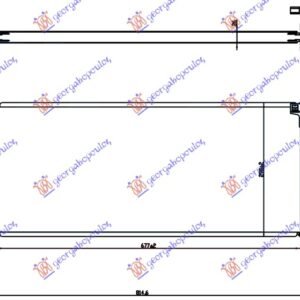 HLADNJAK MOTORA 2.0 (225i) BENZIN (AUTO) (680x280x26) (NISSENS) - BMW SERIES 2 ACTIVE/GRAN TOURER 2014-2017 (F45/F46