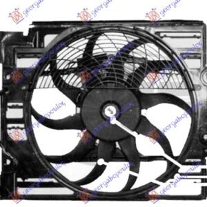 VENTILATOR KOMPLET (BENZIN) (400mm) (4 PIN) - BMW SERIES 7 1995-2002 (E38)