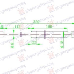 AMORTIZER HAUBE (320L-360N) - BMW SERIES 7 2008-2012 (F01/F02)