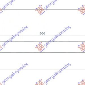 HLADNJAK INTERKULERA 3.0 BENZIN - 2.0-3.0 DIZEL (550x155x80) - BMW SERIES 5 2010-2013 (F10/F11)