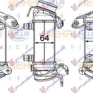 HLADNJAK INTERKULERA 4.0-4.4 BENZIN (130x145x64) (& GT-F07) - BMW SERIES 5 2010-2013 (F10/F11)
