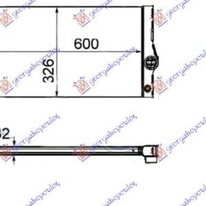 HLADNJAK MOTORA 3.0 535i HIBRID BENZIN (& GT/F07) (600x326x32) - BMW SERIES 5 2010-2013 (F10/F11)
