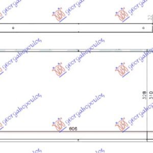 HLADNJAK MOTORA 3.0 (535iX) BENZIN (& GT/F07) (605x310x32) - BMW SERIES 5 2010-2013 (F10/F11)