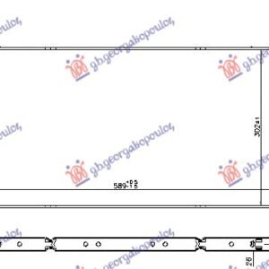 HLADNJAK MOTORA DODATNI 4.4 BENZIN - 3.0 DIZEL (589x302) - BMW SERIES 5 2010-2013 (F10/F11)