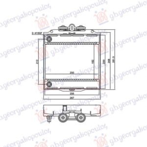 HLADNJAK MOTORA DODATNI 3.0 BENZIN (250x182) - BMW SERIES 5 2010-2013 (F10/F11)