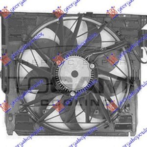 VENTILATOR KOMPLET (4.4 BENZIN - 2.0/3.0 DIZEL) (480mm) (850W) (3 PIN) - BMW SERIES 5 2010-2013 (F10/F11)