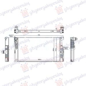 HLADNJAK MOTORA 2.0 BENZIN (600x344x32) (NISSENS) - BMW SERIES 5 2013-2016 (F10/F11)