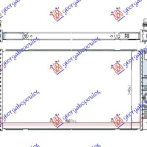 HLADNJAK MOTORA 2.0 BENZIN (MAN/AUTO) (+/-AC) (600x340) - BMW SERIES 5 2013-2016 (F10/F11)