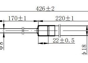AMORTIZER GEPEK VRATA (426L-640N) - JEEP PATRIOT 2007-2016 (MK74)