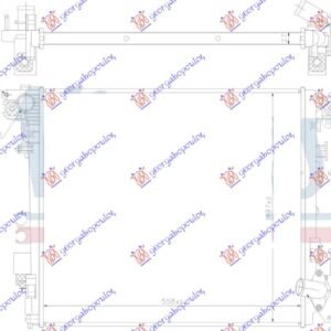 HLADNJAK MOTORA BENZIN/DIZEL (560x500x27) - JEEP WRANGLER 2018- (JL)