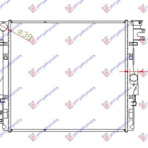 HLADNJAK MOTORA 3.6/3.8i BENZIN (MAN/AUTO) (560x510x26) - JEEP WRANGLER 2/4D 2007-2018 (JK)