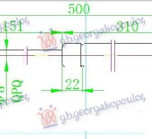 AMORTIZER GEPEK STAKLA (500L-190N) - JEEP WRANGLER 2/4D 2007-2018 (JK)