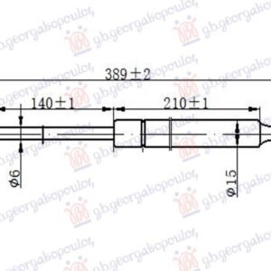 AMORTIZER HAUBE (389L-215N) - JEEP CHEROKEE 2014-2019 (KL)