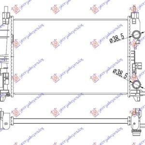HLADNJAK MOTORA 2.4 BENZIN (AUTO) (608x398) - JEEP RENEGADE 2014-2018 (BU/B1/BV)
