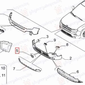 POKLOPAC SENZORE TEMPOMATA (O) - JEEP AVENGER 2022- (J2)