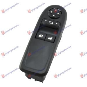 PREKIDAC U PREDNJIM VRATIMA (2 TASTERA) OKVIR CRNI (16 PIN) - CITROEN C3 2010-2013 (SC)
