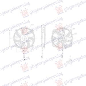 VENTILATOR BENZIN/DIZEL (2 PIN) (240W) - CITROEN C4 2011-2020 (NC)