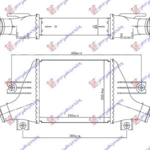 HLADNJAK INTERKULERA 1.6-1.8 HDi DIZEL (250x220x64) - CITROEN C4 AIR CROSS 2012-2015
