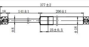 AMORTIZER HAUBE (377L-140N) - CITROEN DS5 2011-2015