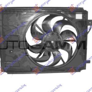 VENTILATOR KOMPLET (1.2 BENZIN - 1.5/1.6 DIZEL) (428mm) (250W) (2 PIN) - CITROEN BERLINGO VAN 2019-2024 (ER/EC)