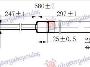 AMORTIZER HAUBE (583L-400N) - DACIA LOGAN-MCV II 2012-2016