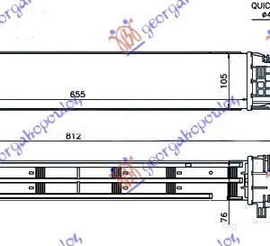 HLADNJAK INTERKULERA 1.5 DCi (655x105x76) -14 - DACIA DUSTER I 2010-2017 (HS)