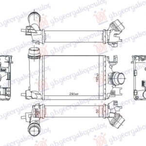 HLADNJAK INTERKULERA 1.0 BENZIN (260x187) - DACIA JOGGER 2022- (RK)
