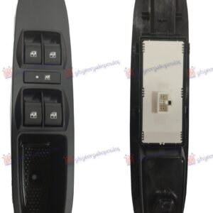 PREKIDAC U PREDNJIM VRATIMA SA OKVIROM (4 TASTERA) (8 PIN) - FIAT PUNTO EVO 2009-2012 (199)