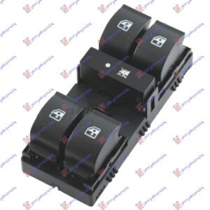 PREKIDAC U PREDNJIM VRATIMA (4 TASTERA) (12 PIN) - FIAT DOBLO 2009-2015 (263)