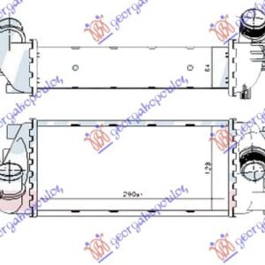 HLADNJAK INTERKULERA 0.9 TURBO BENZIN - 1.3 JTD DIZEL (290x130x64) - FIAT PANDA NEW 2012- (312/319)