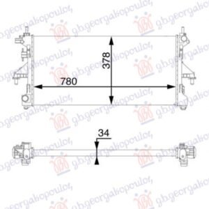HLADNJAK MOTORA 2.0/3.0 DIZEL (AUTO) (780x368) - FIAT DUCATO III 2014- (250)