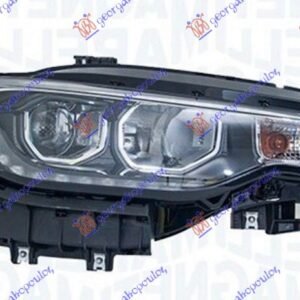 FAR ELEKTRICNI (H7/H7) SA LED DNEVNIM SVETLOM HROM (MARELLI) - FIAT TIPO 2016-2021 (356/357)