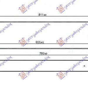 HLADNJAK INTERKULERA 2.0 TDCi (T8C-T9C) DIZEL (655x158x64) - FORD MONDEO 2014-2019 (CD/CE/CF)