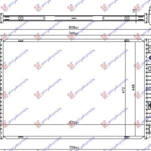 HLADNJAK MOTORA 1.5/2.0 EcoBoost BENZIN / 2.0 TDCI DIZEL (AUTO) (670x448x16) - FORD MONDEO 2014-2019 (CD/CE/CF)
