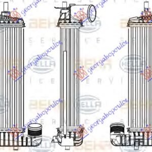 HLADNJAK INTERKULERA 1.6 TDCi (334x156x64) (MAHLE BEHR PREMIUM LINE) - FORD FOCUS 2011-2014 (DH)