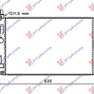HLADNJAK MOTORA 1.5 TDCi ECOnetic DIZEL (MAN) (543x362x26) (KOYO) - FORD C-MAX II 2010-2014 (DXA/CB7/DXA/CEU)