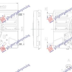 VENTILATOR 2.0/2.2 DIZEL - FORD TRANSIT/TOURNEO CUSTOM 2018-2023 (FY/FZ/F3)
