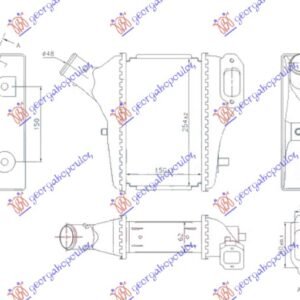 HLADNJAK INTERKULERA 1.6-2.2 i-DTEC DIZEL (150x255x62) - HONDA CR-V 2013-2015 (RM)