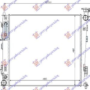 HLADNJAK MOTORA 2.0 CRDi DIZEL (AUTO) (485x470) (KOREJA) - HYUNDAI iX35/TUCSON 2010-2015 (LM/EL/ELH)