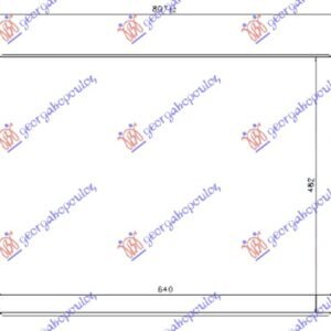 HLADNJAK MOTORA 2.0/2.4 BENZIN (AUTO) (640x480x16) (KOREJA) (NISSENS) - HYUNDAI iX35/TUCSON 2010-2015 (LM/EL/ELH)